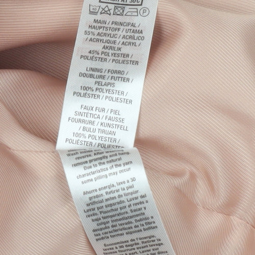 Dorothy Perkins Women's Beige Overcoat Size 10