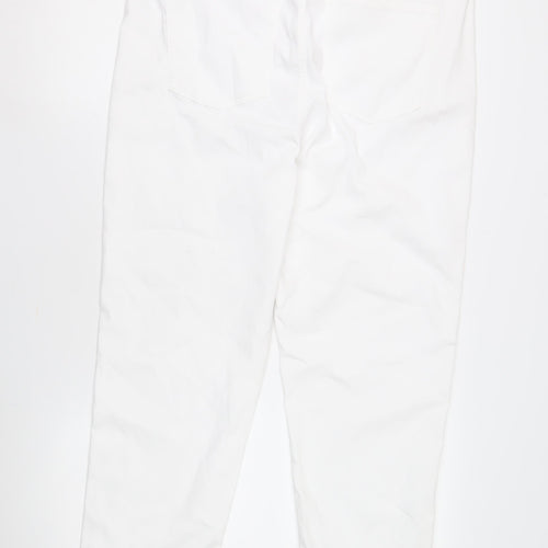Marks and Spencer Women's White Cropped Trousers Size 20