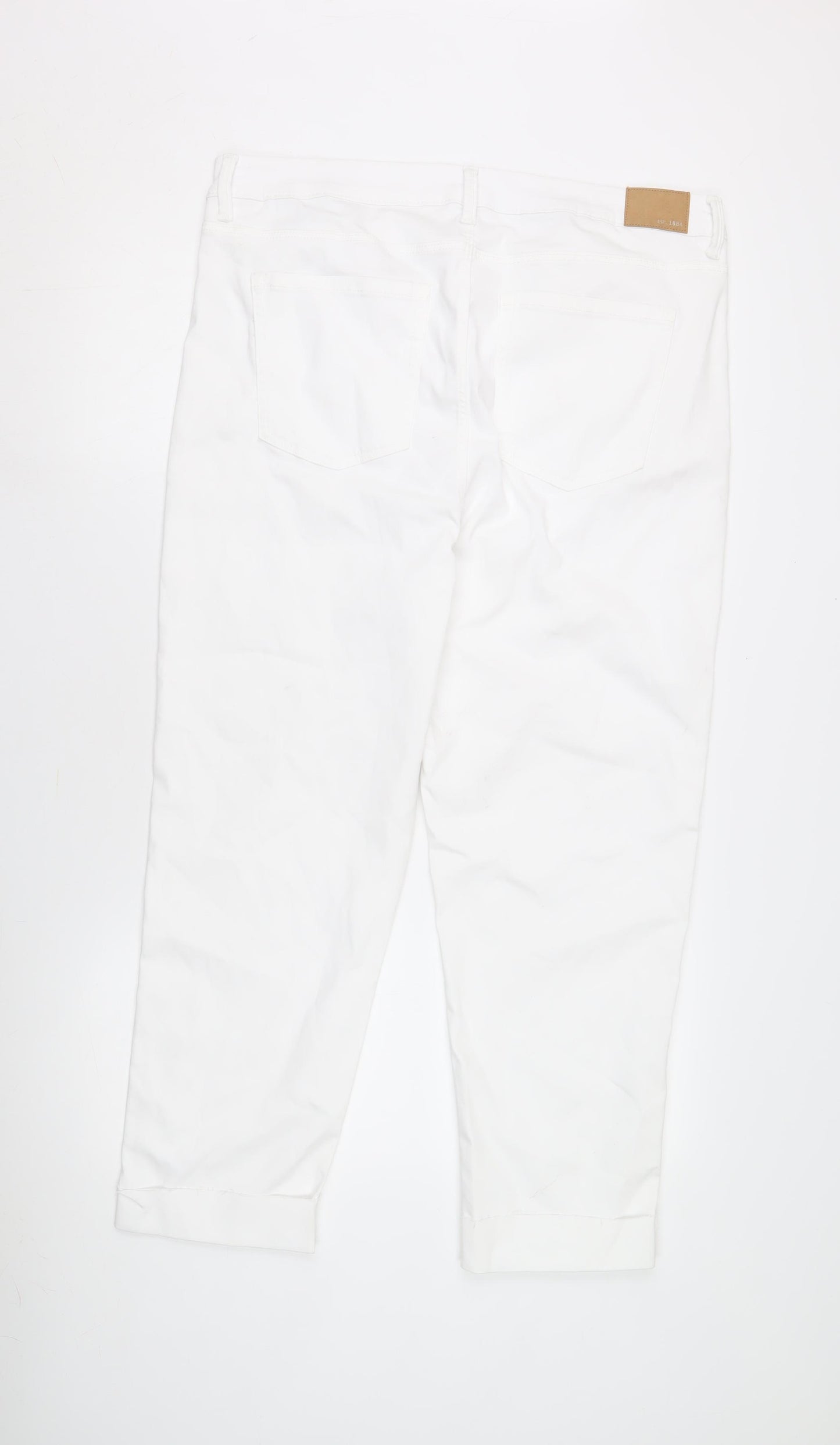 Marks and Spencer Women's White Cropped Trousers Size 20