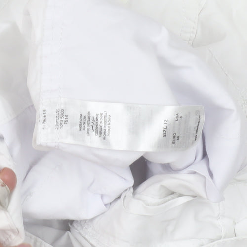 Marks and Spencer Women's White Cargo Shorts Size 12