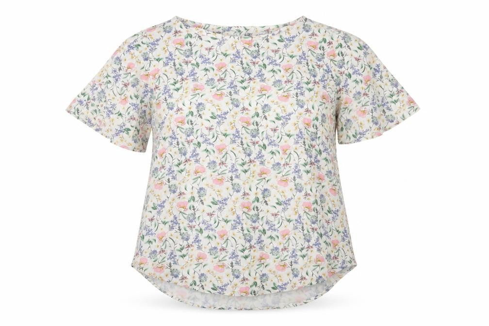 Front view of H&M Women's Floral Blouse, Multicoloured, size M
