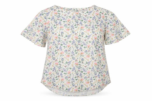 Front view of H&M Women's Floral Blouse, Multicoloured, size M