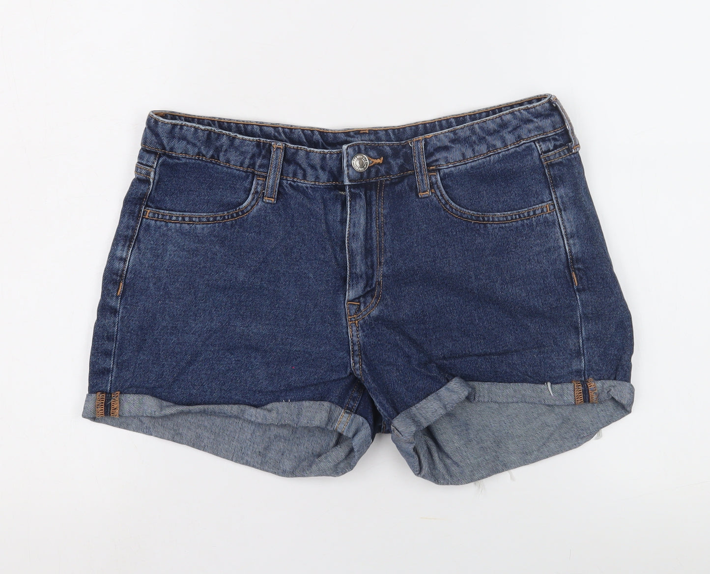 Women's Blue Denim Shorts, Size 12, Regular Fit