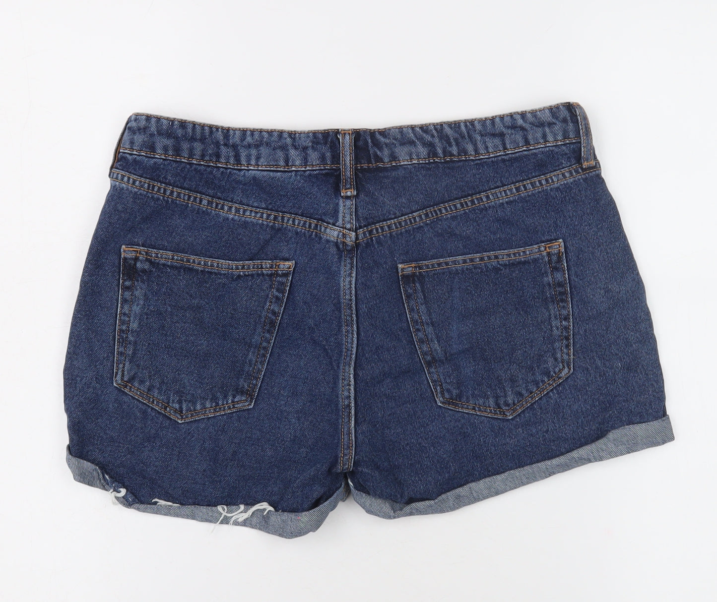 Women's Blue Denim Shorts, Size 12, Regular Fit