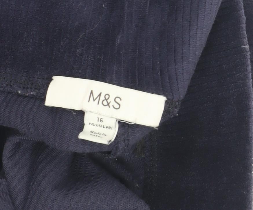 Marks and Spencer Women's Blue Ankle Leggings Size 16