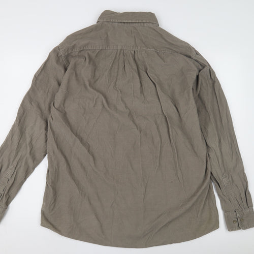 Uniqlo Men's Brown XL Button-Up Casual Shirt