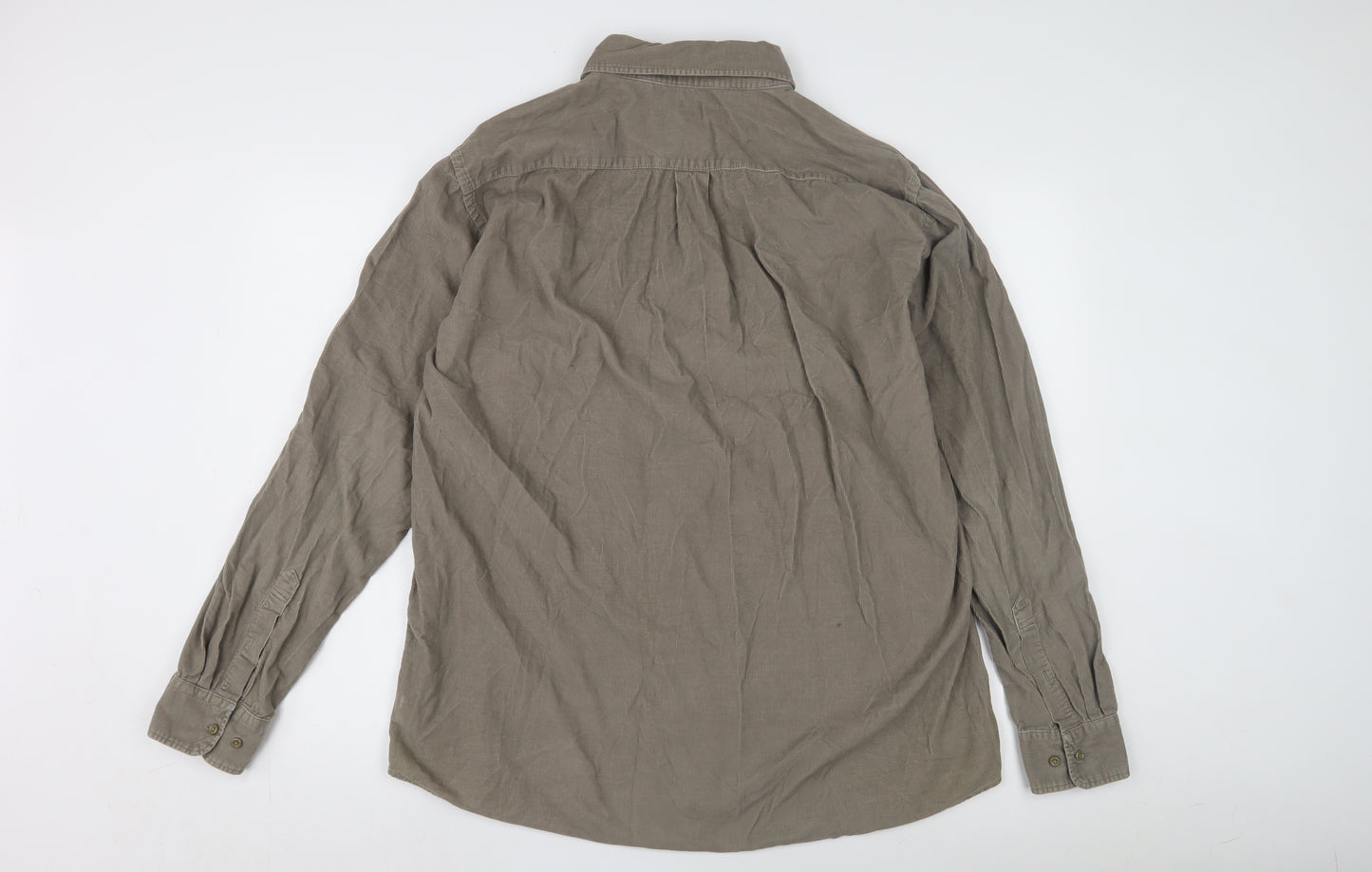 Uniqlo Men's Brown XL Button-Up Casual Shirt