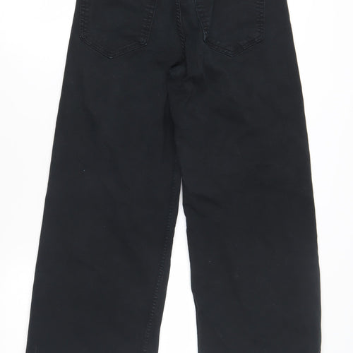 Stradivarius Women's Black Wide-Leg Jeans Size 10