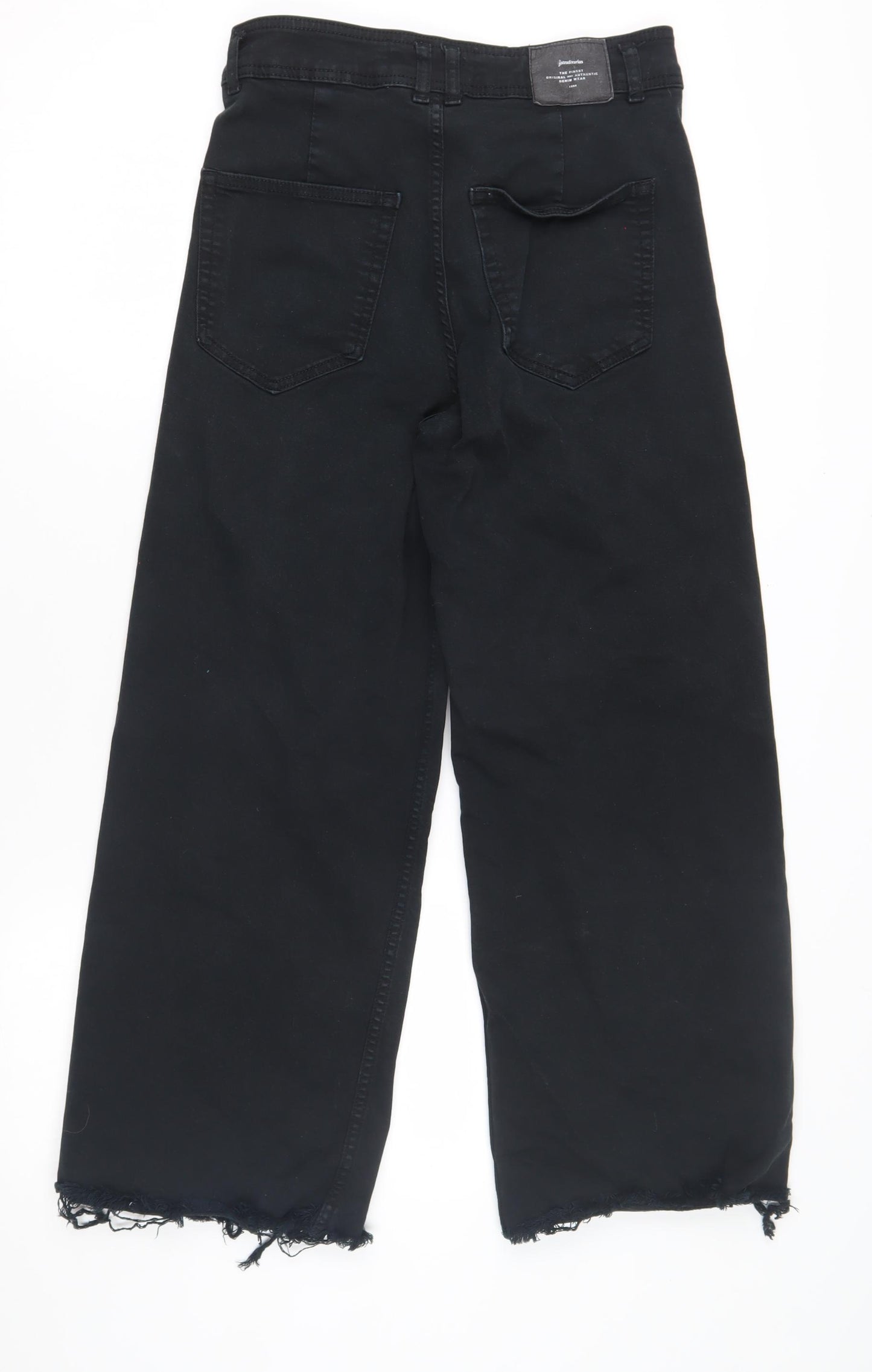 Stradivarius Women's Black Wide-Leg Jeans Size 10