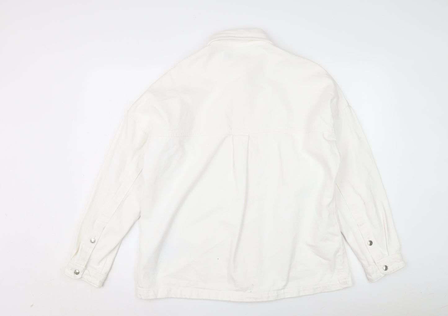 Zara Men's White Cotton Basic Jacket XS