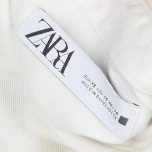 Zara Men's White Cotton Basic Jacket XS