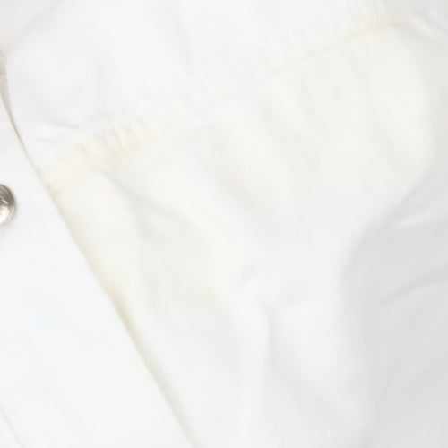 Zara Men's White Cotton Basic Jacket XS