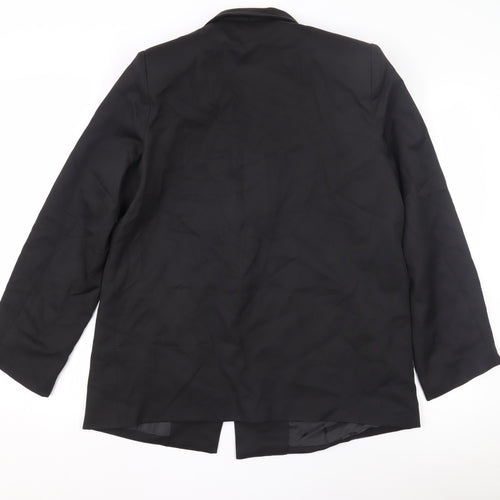 PrettyLittleThing Women's Black Blazer Size 8
