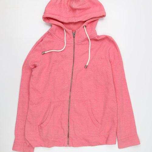 Next Women's Pink Full Zip Hoodie Size 12 Casual