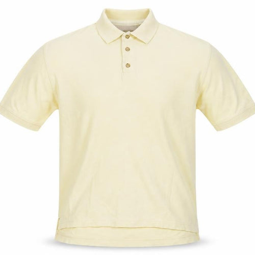 Joseph Abboud Men's Ivory Polo Shirt L Short Sleeve