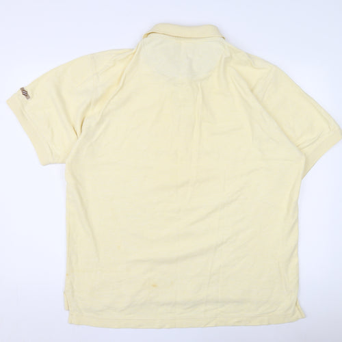 Joseph Abboud Men's Ivory Polo Shirt L Short Sleeve