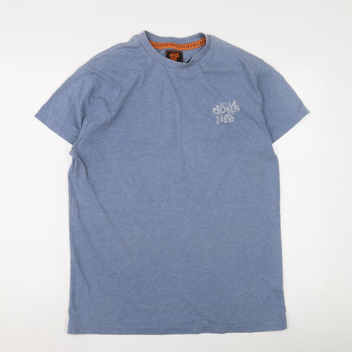 It's a dog's life Blue Men's L T-Shirt - Graphic Print