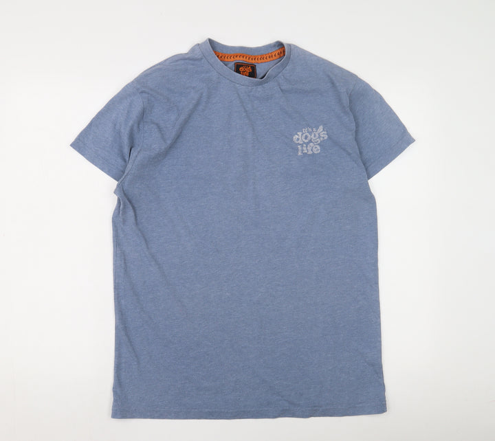 It's a dog's life Blue Men's L T-Shirt - Graphic Print