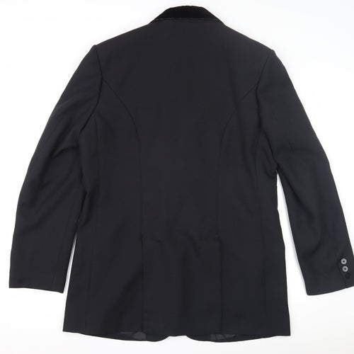 Dublin Men's Black Blazer Classic Mid-Length Formal