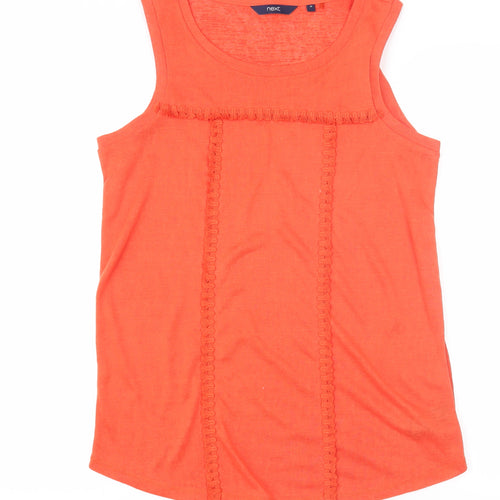 Next Women's Orange Tank Top Size 10 Sleeveless
