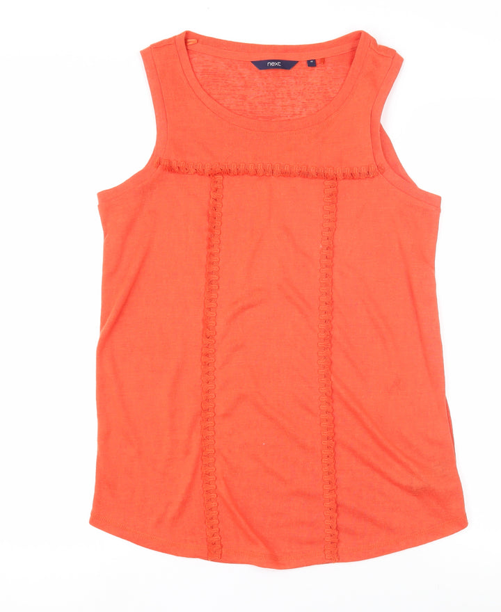 Next Women's Orange Tank Top Size 10 Sleeveless
