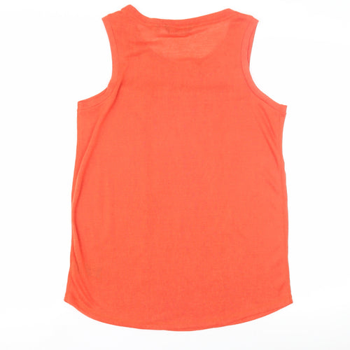 Next Women's Orange Tank Top Size 10 Sleeveless