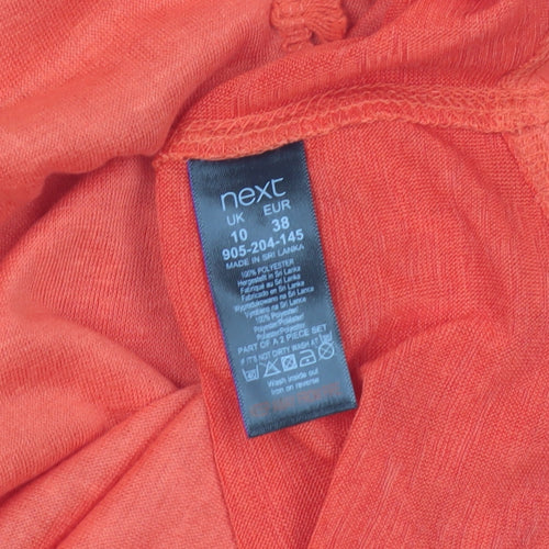 Next Women's Orange Tank Top Size 10 Sleeveless