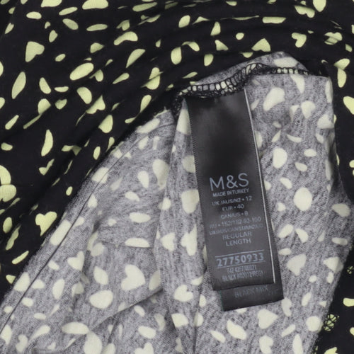 Marks and Spencer Women's Black A-Line Dress, Size 12