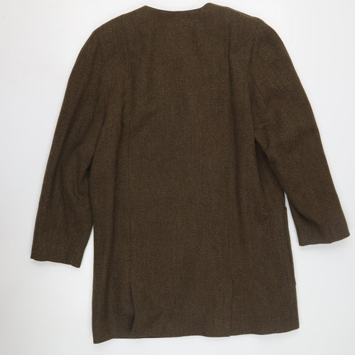 Gold by Michael H Women's Brown Wool Coat Size 12