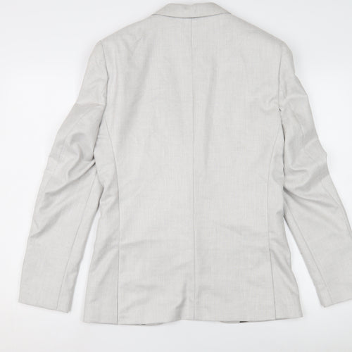 River Island Men's Grey Slim Fit Blazer 36R
