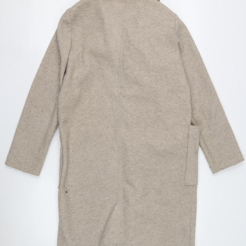 Next Women's Beige Coatigan, Size 6 Plus, Pockets, Knit