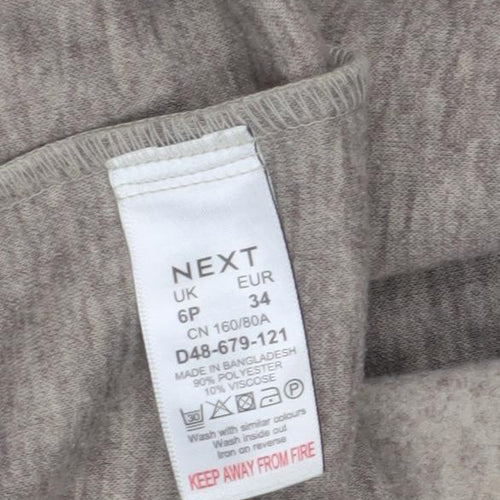 Next Women's Beige Coatigan, Size 6 Plus, Pockets, Knit