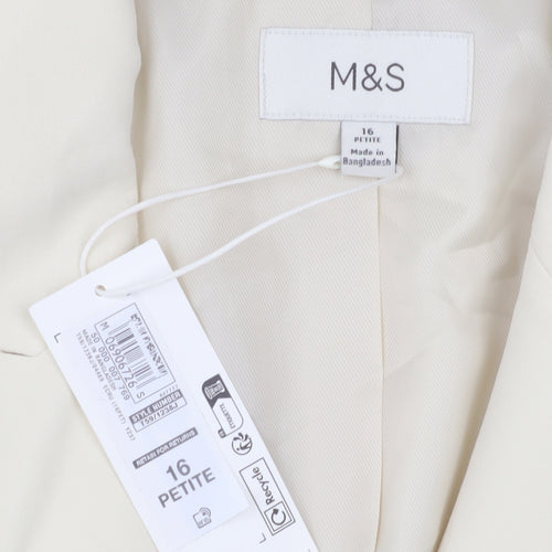 Marks and Spencer Women's Ivory Petite Blazer