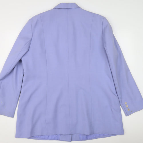 Bonmarché Women's Purple Blazer, Size 20, Buttoned, Long