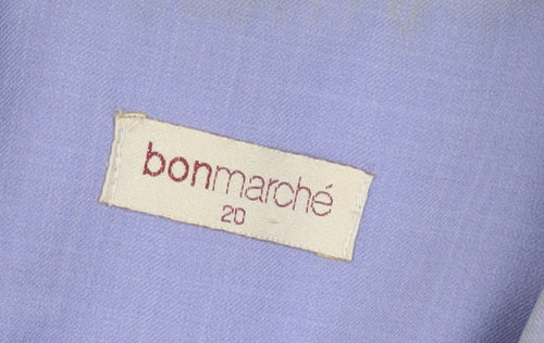 Bonmarché Women's Purple Blazer, Size 20, Buttoned, Long