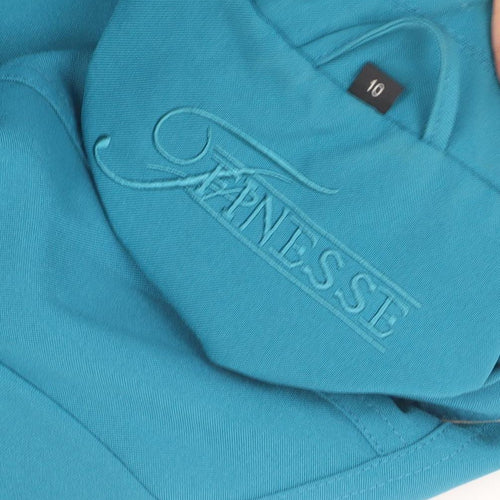 Finesse Women's Blue Basic Jacket, Size 10, Button