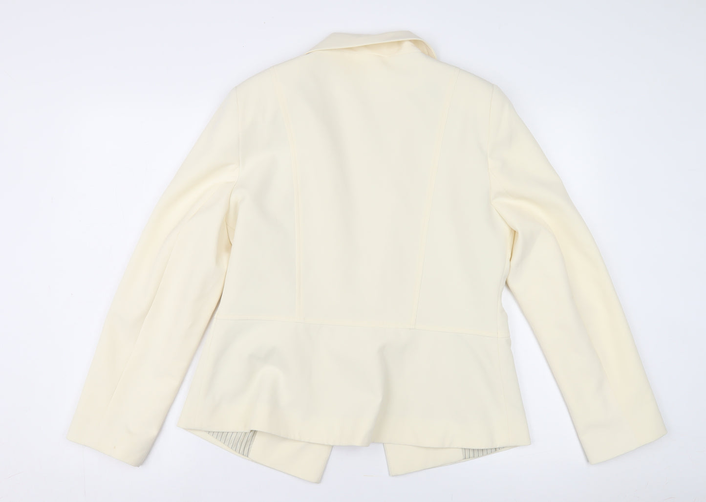 Michaela Louisa Women's Ivory Blazer, Size 12, Double-Breasted