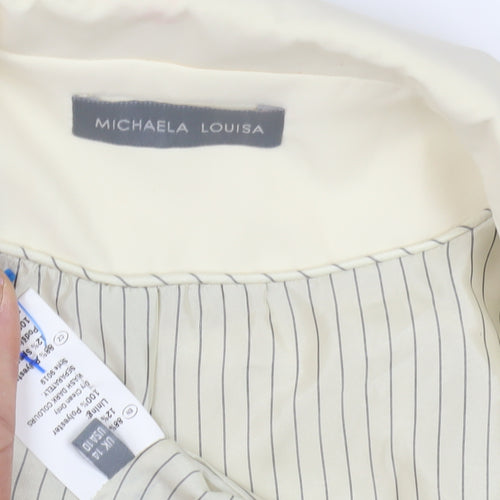 Michaela Louisa Women's Ivory Blazer, Size 12, Double-Breasted