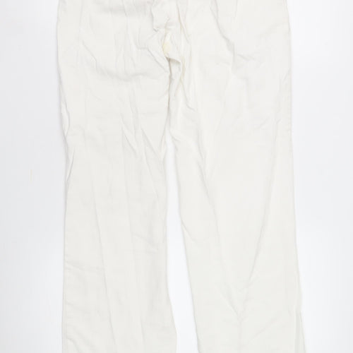 Collusion Women's Ivory Cargo Trousers Size 8