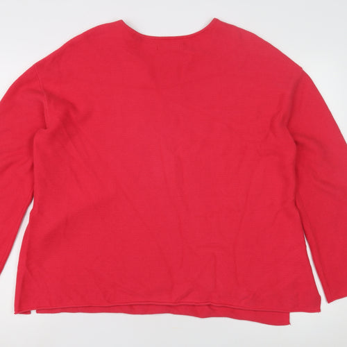 Marc O'Polo Women's Red Cotton Pullover Jumper L