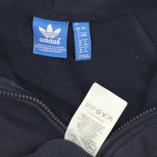 Adidas Women's Blue Full Zip Hoodie Size S