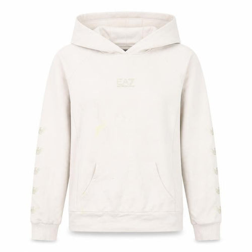 Emporio Armani Ivory Women's Hoodie XS Designer Pullover