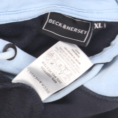 Beck & Hersey Men's Blue XL Pullover Hoodie
