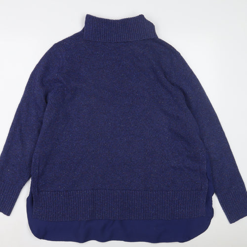 Monsoon Women's Blue Pullover Jumper, L, Wool Blend