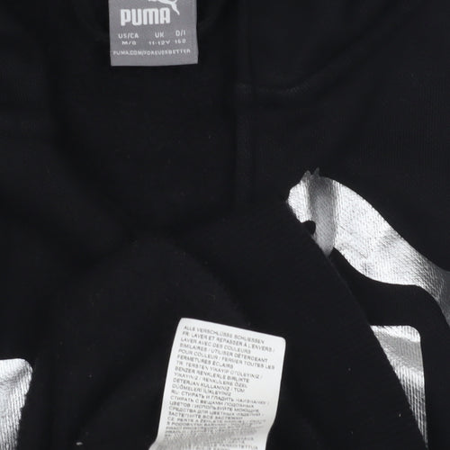 Puma Boys Black Full Zip Hoodie - 11-12 Years