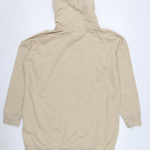 DKNY Men's Beige Pullover Hoodie - Relaxed Fit