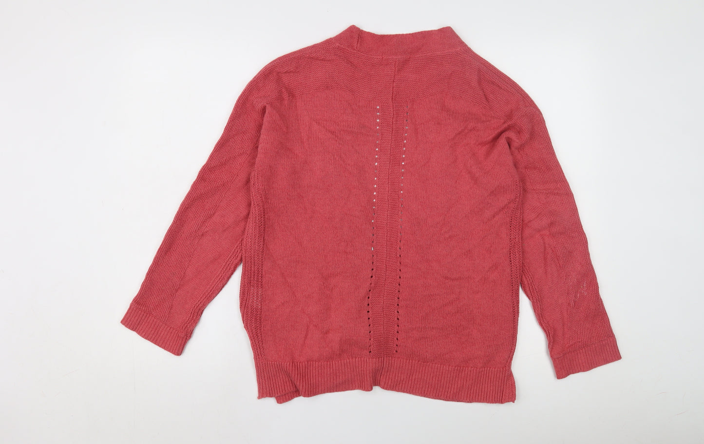 White Stuff Women's Pink Open Front Cardigan Size 12