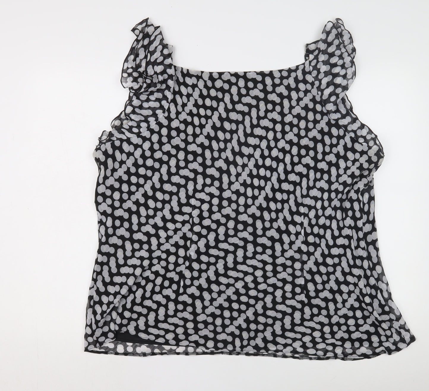 Joanna Hope Women's Black Polka Dot Tunic Blouse