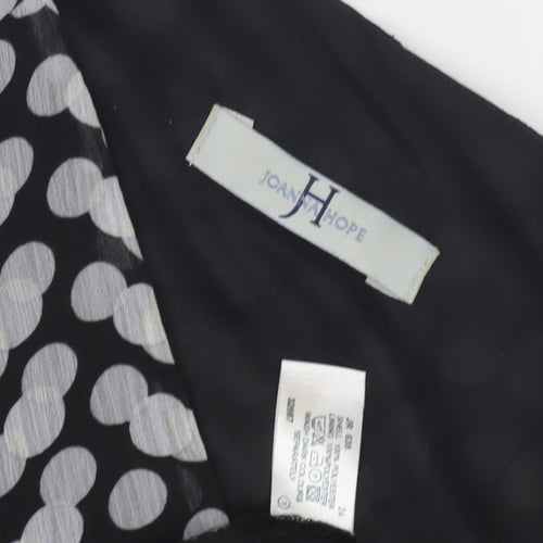 Joanna Hope Women's Black Polka Dot Tunic Blouse