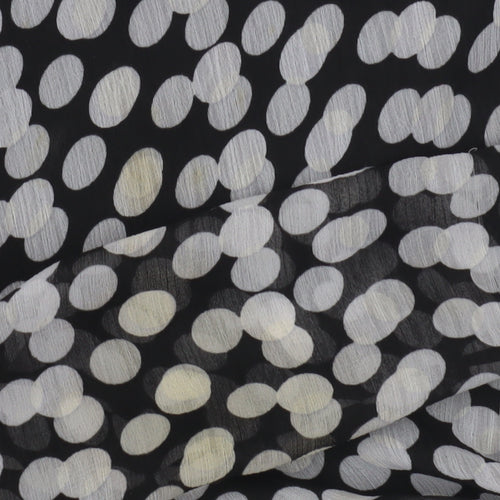 Joanna Hope Women's Black Polka Dot Tunic Blouse